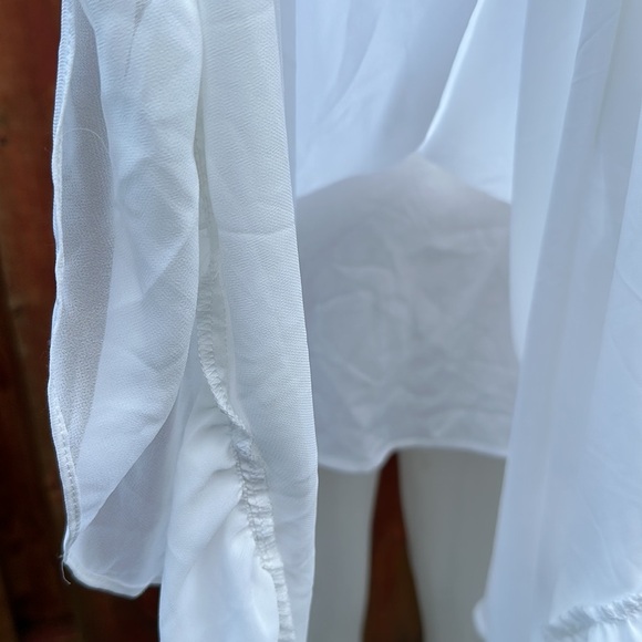 Guess White High Low Sundress with Cap Sleeves Size S - Picture 8 of 12